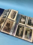 Approximately 100 Edwardian postcards and a further 128 aero nautical photographs and postcards