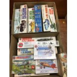 Two boxes of Airfix model kits