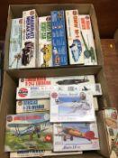 Two boxes of Airfix model kits