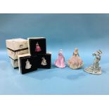 Twenty four boxed miniature Royal Doulton Ladies etc.