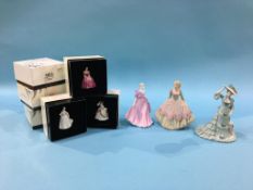 Twenty four boxed miniature Royal Doulton Ladies etc.