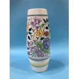 A tall slender Poole pottery vase, 41cm height