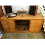 A large pine dresser, with six drawers