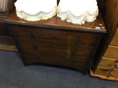 Oak chest of drawers