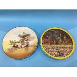 Two Royal Doulton wall plaques, 'The Jackdaw of Rheim's', D6378 and 'Rustic England', D6297