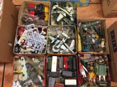 A quantity of made up model kits etc.