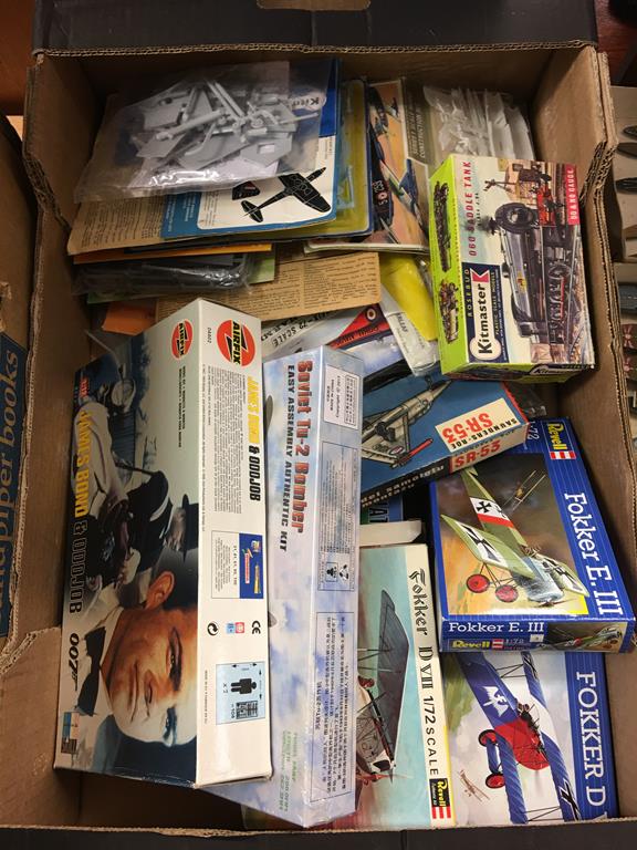 Two boxes of Eagle, Airfix and Tamiya model kits - Image 2 of 4