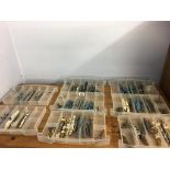 Eight trays of Die Cast Triang Minic ships and other makes