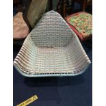 A 1960's plastic woven chair