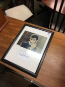 Autograph - David Tennant, with photograph, framed