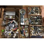 Large quantity of wrist watches and clock and watch spares