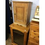 Pine pot cupboard and cabinet
