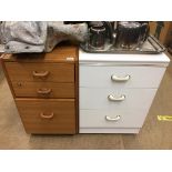 Modern filing drawers and a chest of drawers