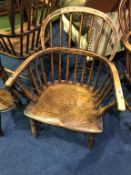 A child's stick back Windsor chair