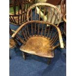 A child's stick back Windsor chair