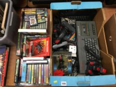 A Sinclair ZX Spectrum, a ZX Spectrum 2 (128k) and a selection of games, controllers etc.