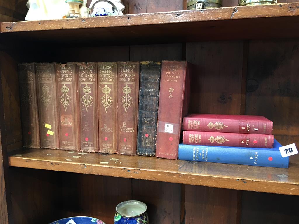 Nine volumes on the letters of Queen Victoria and two others