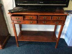 Reproduction mahogany side table