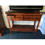 Reproduction mahogany side table