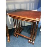 Reproduction mahogany nest of tables