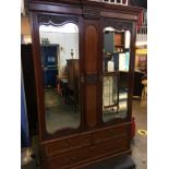 Edwardian two piece mahogany bedroom suite