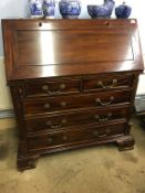 Reproduction mahogany bureau