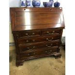 Reproduction mahogany bureau