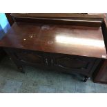 Edwardian mahogany washstand, 125cm wide, 80cm long