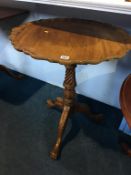 Reproduction mahogany occasional table