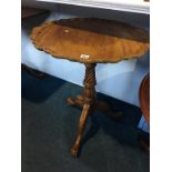 Reproduction mahogany occasional table