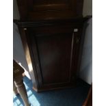 Georgian oak hanging corner cabinet