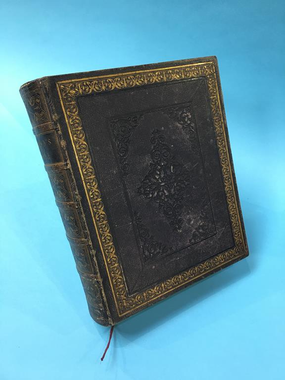 Leather bound family Bible - Image 2 of 3