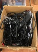 Quantity of hifi cables and various power cords - Please note that this item has not been tested