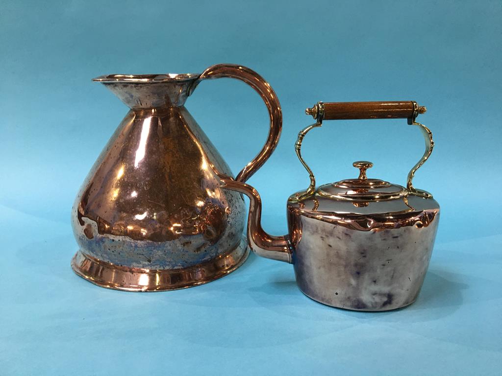 Copper jug and a kettle