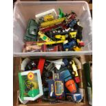 Two boxes of Die Cast toys