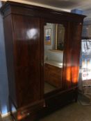 Edwardian mahogany two piece bedroom suite