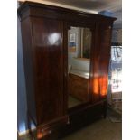 Edwardian mahogany two piece bedroom suite