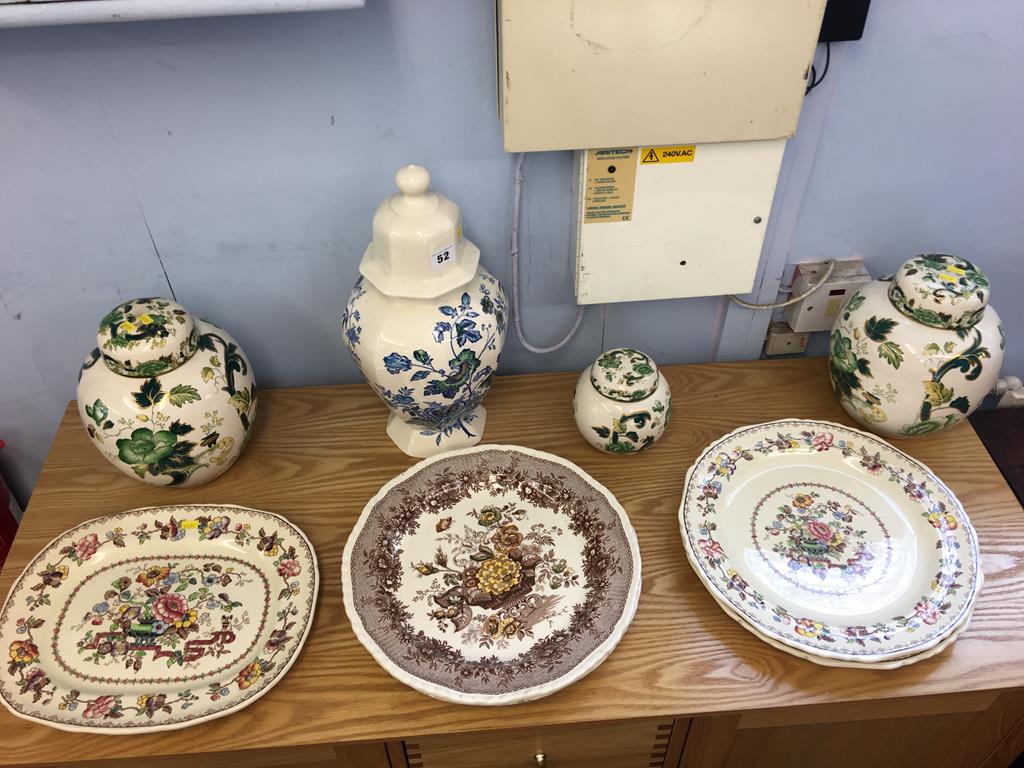 Collection of Masons 'Ironstone' china, including ginger jars etc. (9) - Image 2 of 2