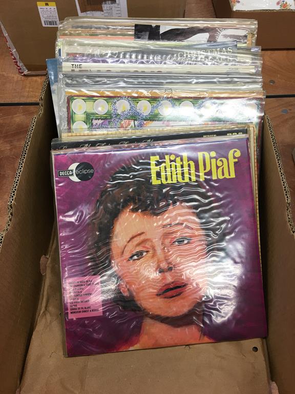 Collection of LPs; Lena Zavaroni, Edith Piaf etc.