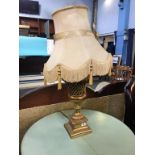 Gilded table lamp