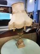 Gilded table lamp