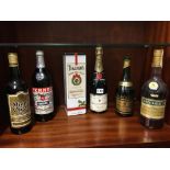 Vintage Moet champagne, Teachers Highland Cream etc.