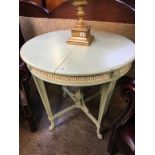 Painted Victorian occasional table