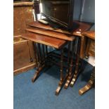 Reproduction mahogany nest of tables