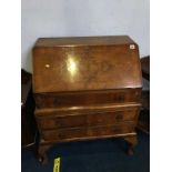 A walnut bureau