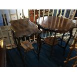 Two Edwardian occasional tables