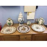 Collection of Masons 'Ironstone' china, including ginger jars etc. (9)