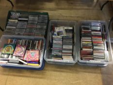 Four boxes of CDs