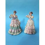 Two Regency Fine Arts figures