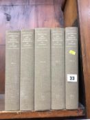 Five volumes 'Castellated and Domestic Architecture of Scotland'